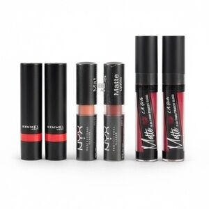NYX, RIMMEL LONDON, LA GIRL LIPSTICK BUNDLE